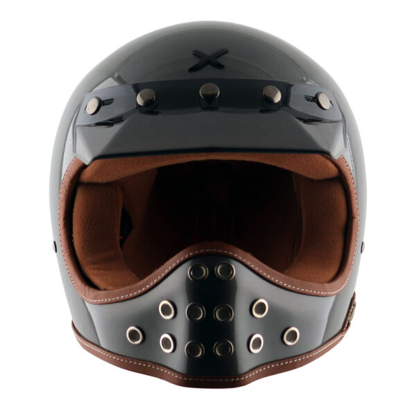 AXOR RETRO MOTO-X Helmet- ATHENA GREY