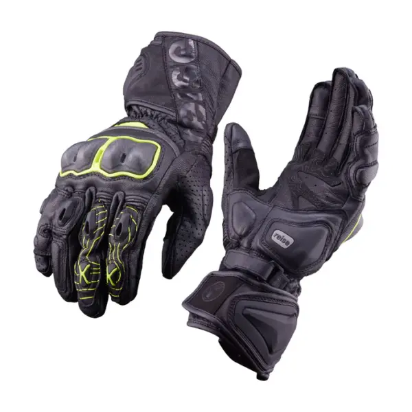 Rhodes - Full Gauntlet Touring Gloves -(Green)